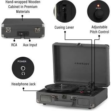 Crosley Cruiser Plus Vintage Bluetooth Record Player