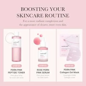Medicube PDRN Pink Peptide Toner I Pink Glow Toner for Skin Boosting, Soothing and Calming, Uneven Skin Tone, Rose PDRN & Peptide & Niacinamide, Korean Skin Care (250ml / 8.45 fl. oz.)