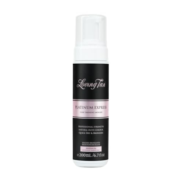 Loving Tan Platinum 2 HR Express Mousse, Darkest Shade Yet - Streak Free, Professional Strength Sunl...