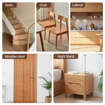 Boncart Wood Filler Sticks,12colors Wood Wax Crayons for Repairing Scratches, Scuffs, Cracks, and Nail Holes on Wood Furniture, Floors, Cabinets, Tables, and Doors