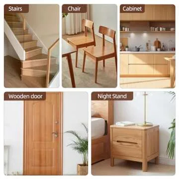 Boncart Wood Filler Sticks,12colors Wood Wax Crayons for Repairing Scratches, Scuffs, Cracks, and Nail Holes on Wood Furniture, Floors, Cabinets, Tables, and Doors