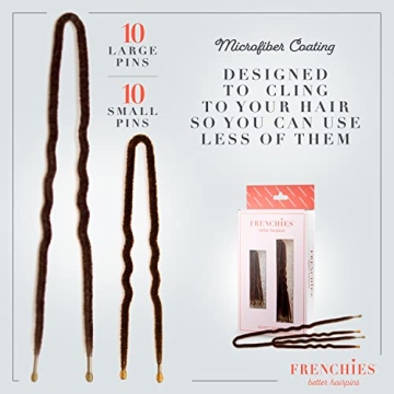Frenchies French Twist Hair Pins for All Hair Types, 20 Count