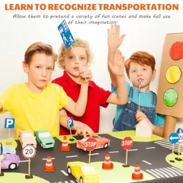 STOBOK Mini Traffic Cones for Kids Educational Play