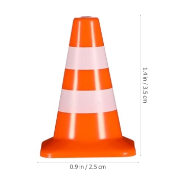 STOBOK Mini Traffic Cones for Kids Educational Play