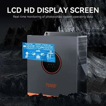 Solar Inverter 5000W 48V Off Grid Inverter 120VAC Pure Sine Wave Inverter Charger 48v Solar Inverter with MPPT Charger 5000W Inverter for Home, RV, Truck, Off-Grid,Lead-Acid/Lithium