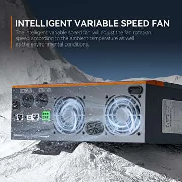 Solar Inverter 5000W 48V Off Grid Inverter 120VAC Pure Sine Wave Inverter Charger 48v Solar Inverter with MPPT Charger 5000W Inverter for Home, RV, Truck, Off-Grid,Lead-Acid/Lithium