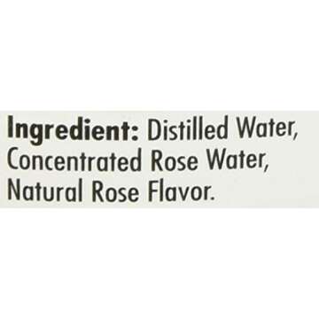 Sadaf Rose Water Glass Bottle, 10 fl. oz.