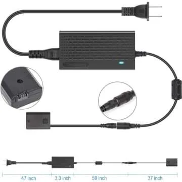 Tengdaxing AC-PW20 Continuous Power Adapter for Sony Alpha Cameras