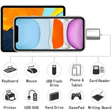 Apple Lightning to USB OTG Adapter - Fast, Portable & MFi Certified