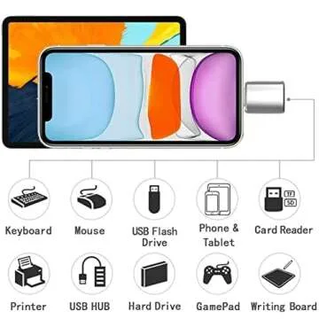 Apple Lightning to USB OTG Adapter - Fast, Portable & MFi Certified