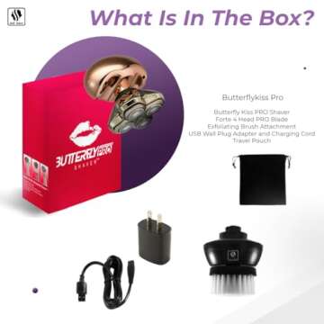 Skull Shaver Butterfly Kiss Pro (Rose Gold): Best Electric Shaver for Bikini, Leg, Body Shaving and Gifting