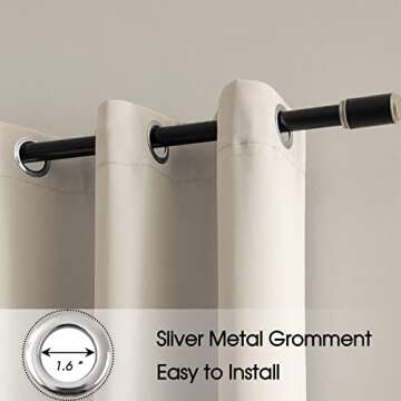 Rutterllow Blackout Curtains - Noise Reducing & Insulated