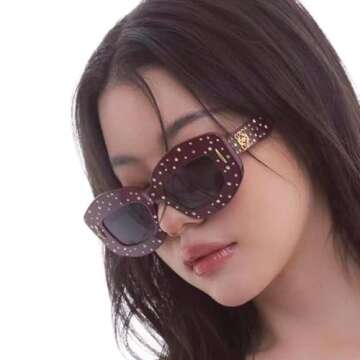 Stylish Diamond Sunglasses for Women - Fashionable Accessory
