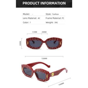 Stylish Diamond Sunglasses for Women - Fashionable Accessory