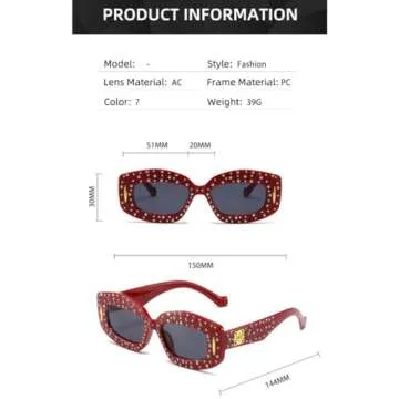 Stylish Diamond Sunglasses for Women - Fashionable Accessory