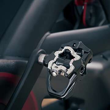 Venzo Sealed Fitness Exercise Indoor Bike Bicycle Pedals & Cleats - Compatible with Peloton, Look Delta & for Shimano SPD 9/16"