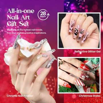 Beetles Holiday Nail Art Gel Set for Beautiful Manicures