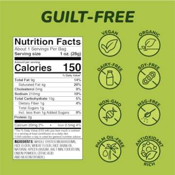 EVIL SNACKS Crunchy Mushroom Chips - Organic Vegan Snack