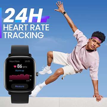 Amazfit GTS 2 Mini New Version Smart Watch for Men Women, 14-Day Battery Life, Alexa Built-in, Sports Watch with GPS, Health Fitness Tracker, Blood Oxygen Heart Rate Sleep Monitor, Blue