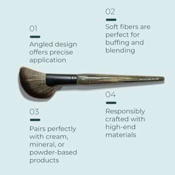Rose and Ben C40 Bronzer Brush for Professional Contouring