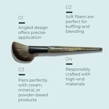 Rose and Ben C40 Bronzer Brush for Professional Contouring