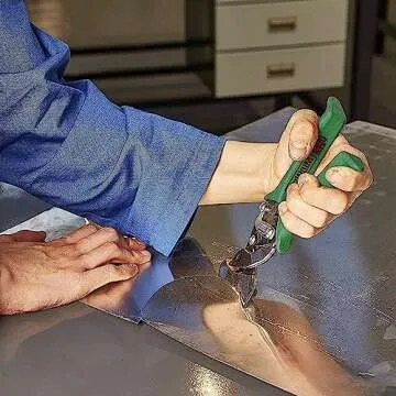 MIDWEST Aviation Snip - Right Cut Upright Tin Cutting Shears with Forged Blade & KUSH'N-POWER Comfort Grips - MWT-6900R