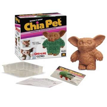 Chia Pet Gremlins - Gizmo with Seed Pack, Decorative Pottery Planter, Easy to Do and Fun to Grow, No...