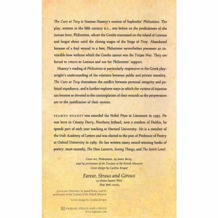 The Cure at Troy: A Sophocles Adaptation