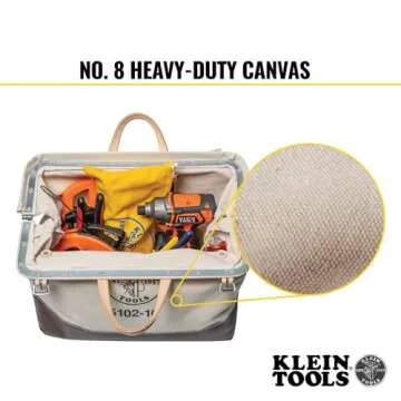 Klein Tools 5102-16 Heavy Duty Canvas Tool Bag - 16 Inch