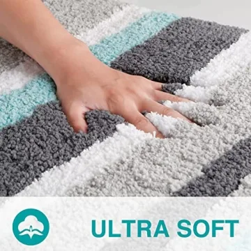 Luxury Soft Bathroom Rug Non-Slip Microfiber Machine Washable