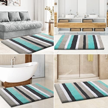 Luxury Soft Bathroom Rug Non-Slip Microfiber Machine Washable
