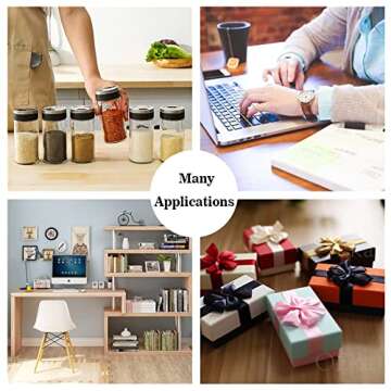 OEka 1.5 Inches Round Direct Thermal Labels Blank Shipping Labels Address Labels 500Pcs/Roll Compatible with Rollo & Zebra Desktop Printers(1 Roll, White)