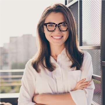 Yogo Vision Blue Light Blocking Oversized Frames Computer Glasses Anti Glare Reduce Eyestrain Eyegla...