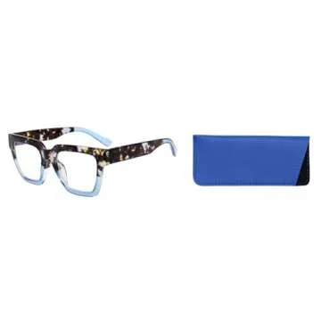 Yogo Vision Blue Light Blocking Oversized Frames Computer Glasses Anti Glare Reduce Eyestrain Eyeglasses for Women (1 pack)