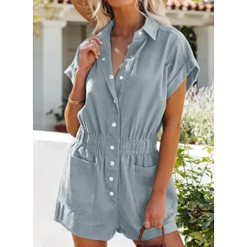 Stylish Dokotoo Women's Summer Rompers with Pockets