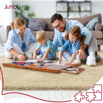 Jumbl 1500-Piece Puzzle Board with Removable Drawers