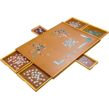 Jumbl 1500-Piece Puzzle Board with Removable Drawers
