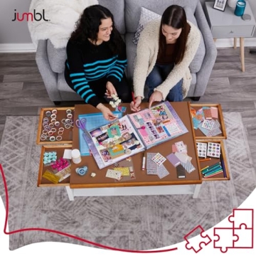 Jumbl 1500-Piece Puzzle Board with Removable Drawers