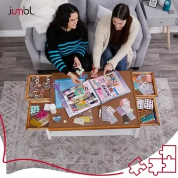 Jumbl 1500-Piece Puzzle Board with Removable Drawers