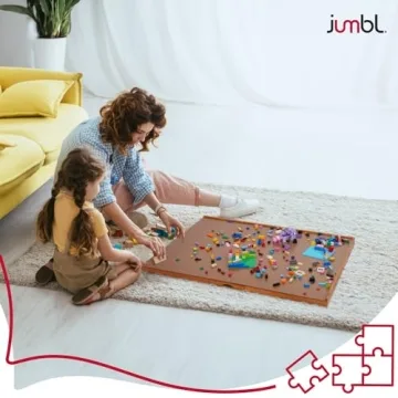 Jumbl 1500-Piece Puzzle Board with Removable Drawers