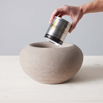 TerraFlame Stone Fire Bowl Table Top - Clean Burning Fire Pit