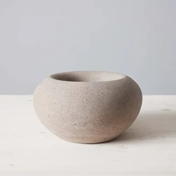 TerraFlame Stone Fire Bowl Table Top - Clean Burning Fire Pit