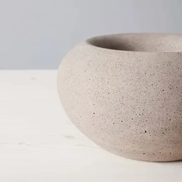 TerraFlame Stone Fire Bowl Table Top - Clean Burning Fire Pit