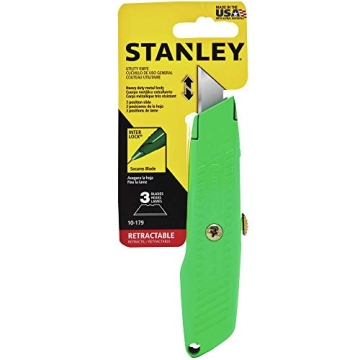 Stanley High Visibility Retractable Utility Knife for DIY