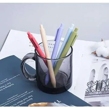 czxwyst Retractable Gel Ink Pens - 5 Color Pack (0.5mm)