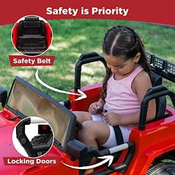 Best Choice Products Kids 12V Ride On Truck, Battery Powered Toy Car w/Spring Suspension, Remote Control, 3 Speeds, LED Lights, Bluetooth - Red