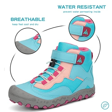 Mishansha Kids Water Resistant Hiking Boots for Adventures