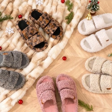 EverFoams Women’s Cozy Fuzzy Slippers for Relaxing Home Wear
