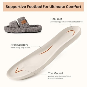 EverFoams Women’s Cozy Fuzzy Slippers for Relaxing Home Wear