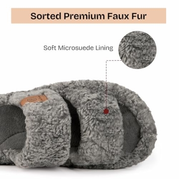 EverFoams Women’s Cozy Fuzzy Slippers for Relaxing Home Wear